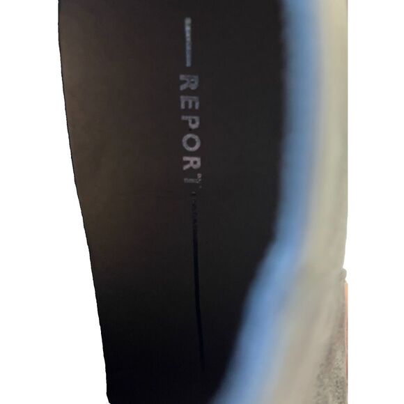 Report Footwear Clarice 2.5" Heeled Ankle Bootie Faux Leather Grey Size 6.5W - Picture 7 of 10